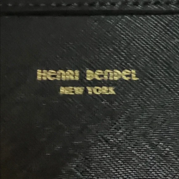 Henry Bendel -  Black Leather laptop Tote - Picture 2 of 15